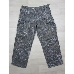 Vintage Y2k Camo Camouflage Pants 38x29.5 Realtree Mossy Oak Hunting Double Knee